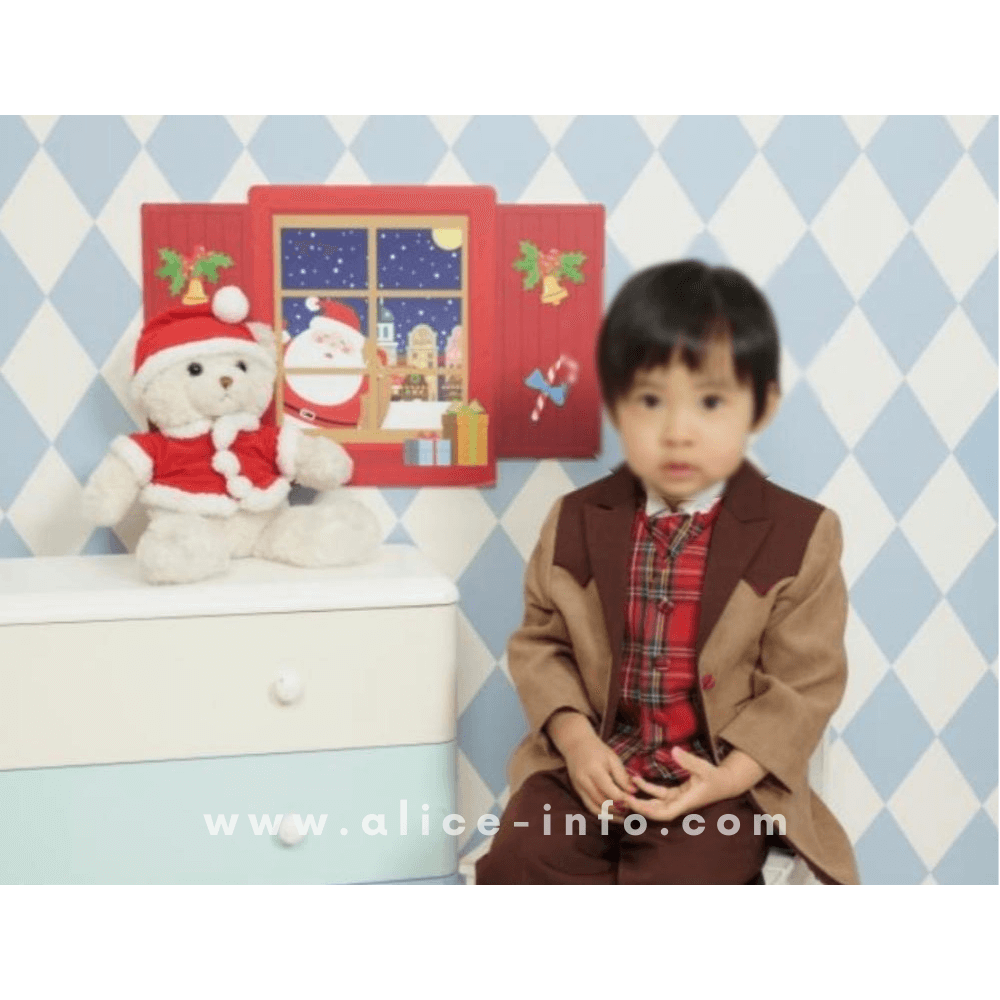 スタジオアリスで撮影した2歳男の子のクリスマスフォト