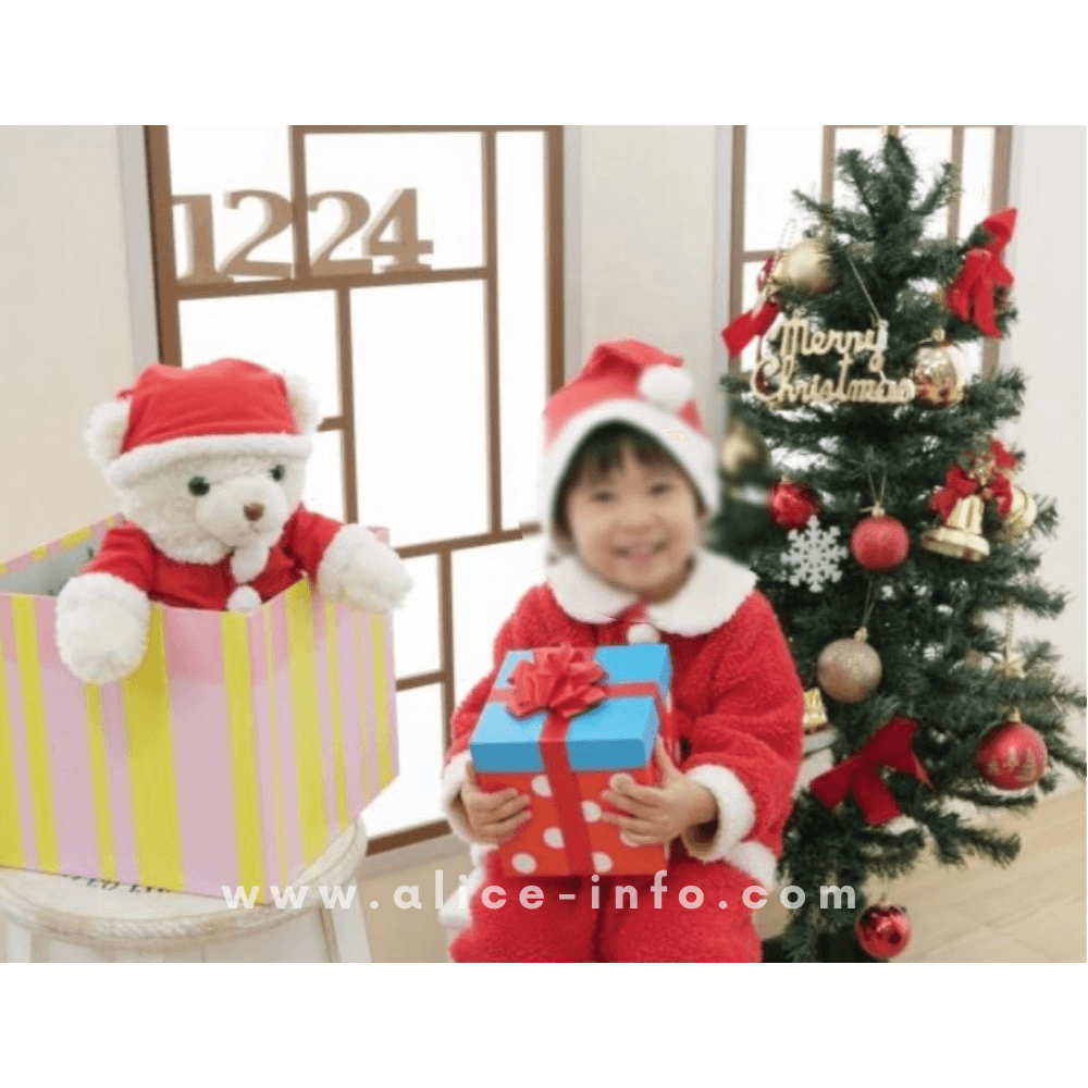 スタジオアリスで撮影したクリスマスの写真