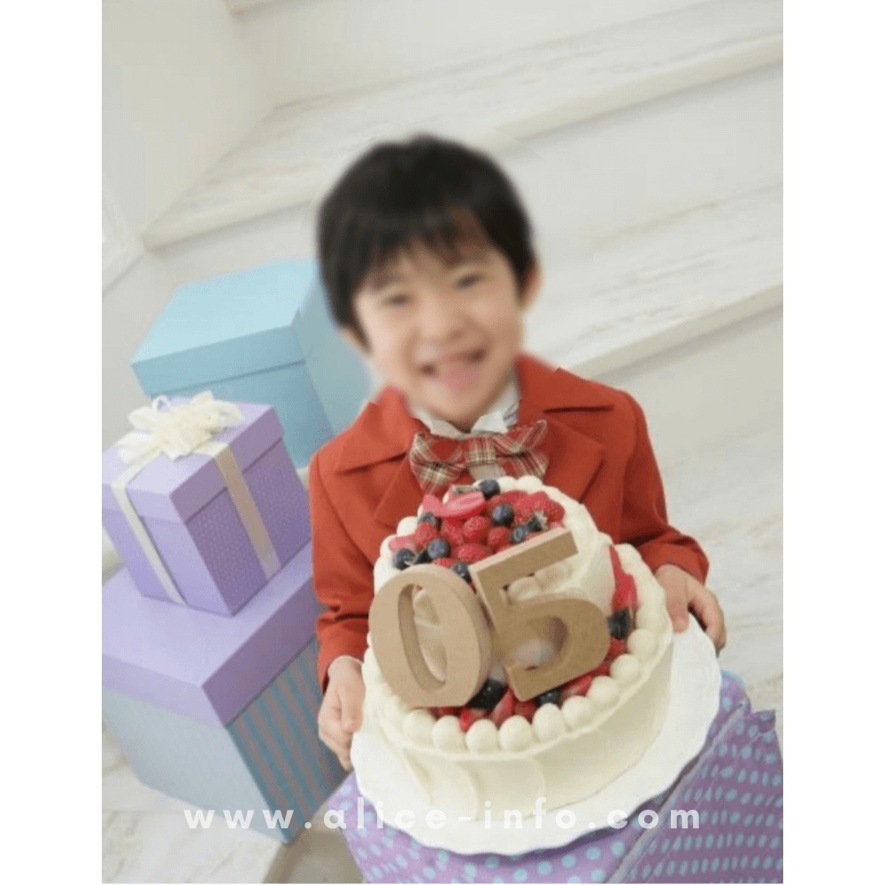 スタジオアリスで撮影した5歳の誕生日の写真